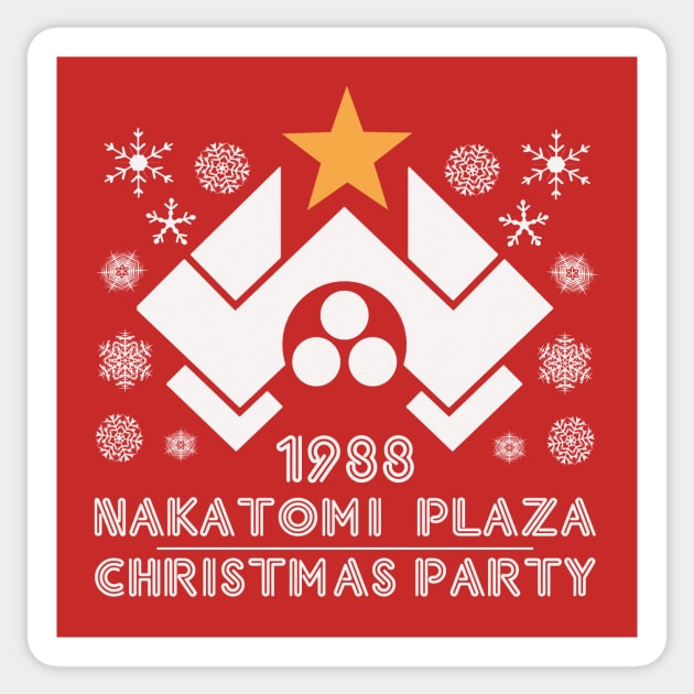 1988 Nakatomi Plaza Christmas Party Sticker by toruandmidori